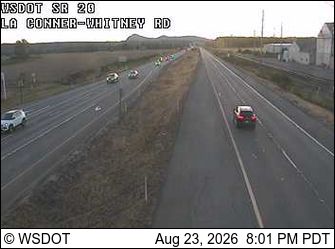 Traffic Cam Anacortes: SR 20 at MP 53.2: La Conner-Whitney Rd