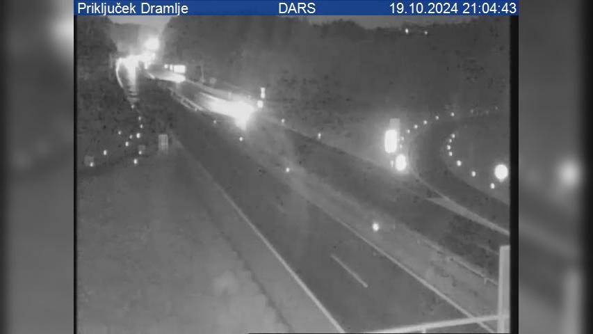 Traffic Cam Laze pri Dramljah: A1/E57, Šentilj - Ljubljana, priključek Dramlje