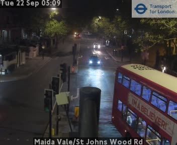 Traffic Cam London: Maida Vale/St Johns Wood Rd