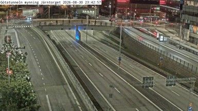 Traffic Cam Gothenburg: Götatunneln mynning Järntorget