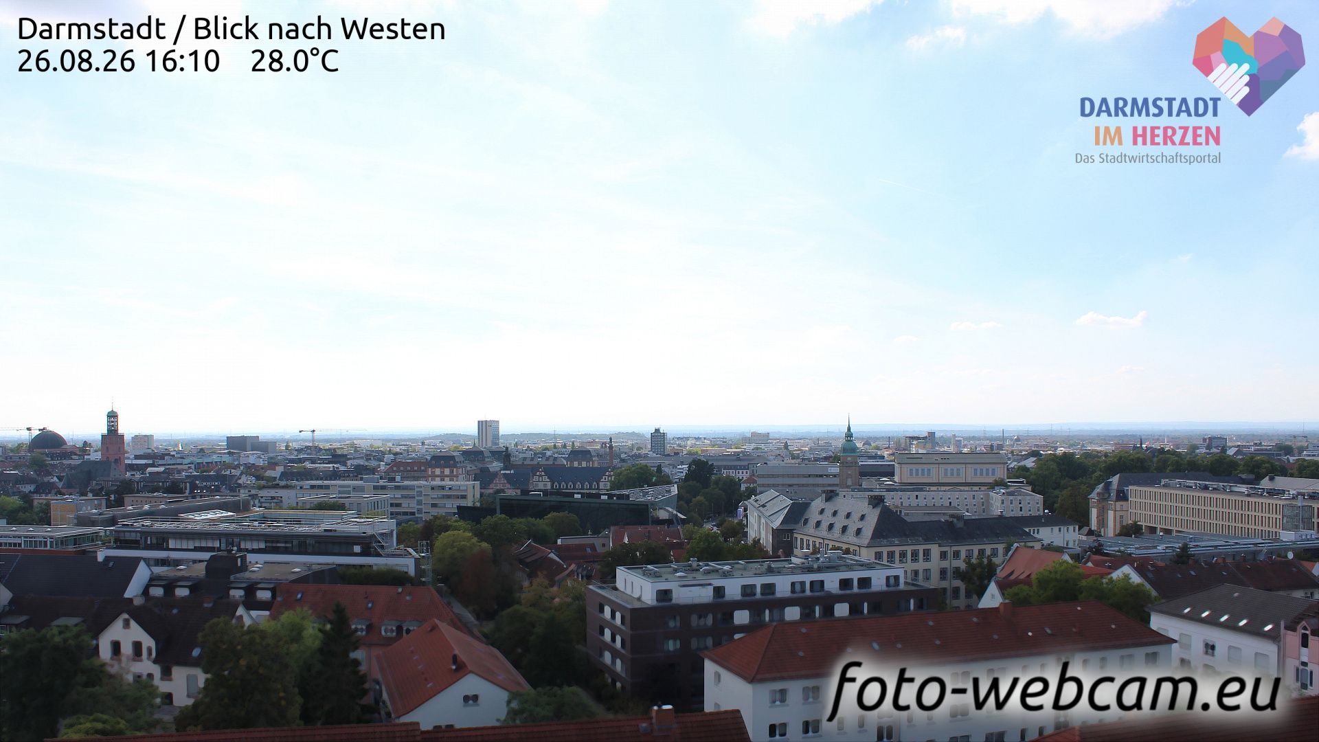 Traffic Cam Westendorf: Darmstadt - Blick nach Westen