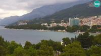 Dernière vue de jour à partir de Veliko Brdo: Makarska, PTZ webcam
