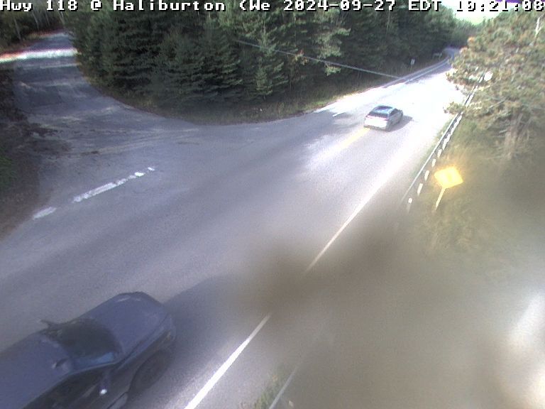 Traffic Cam Dysart et al: Highway 118 near Haliburton
