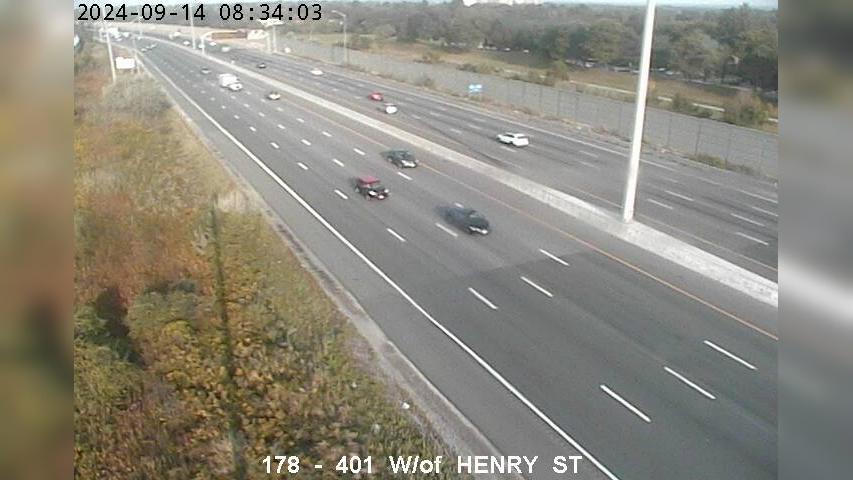 Traffic Cam Whitby: 401 West of Henry Street