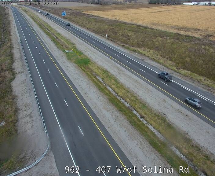 Traffic Cam Clarington: Highway 407 W of Solina Rd