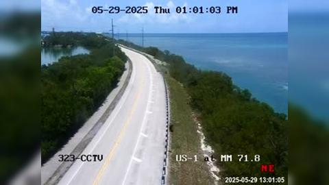 Traffic Cam Lower Matecumbe Beach: US-1 at Mile Marker 71.8