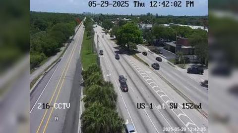 Traffic Cam Palmetto Bay: US-1 at Southwest 152nd Street