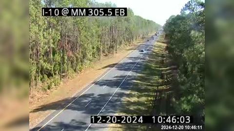 Traffic Cam Lake CIty: I-10 @ MM 305.5 EB