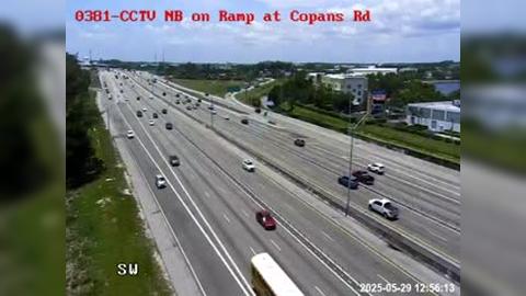 Traffic Cam Pompano Beach: I-95 NB before NW 36th Street