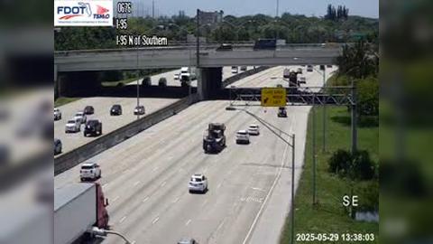 Traffic Cam West Palm Beach: I-95 N of Southern