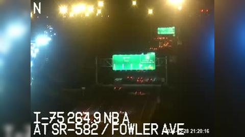 Traffic Cam Temple Terrace Junction: I-75 at Fowler secondary