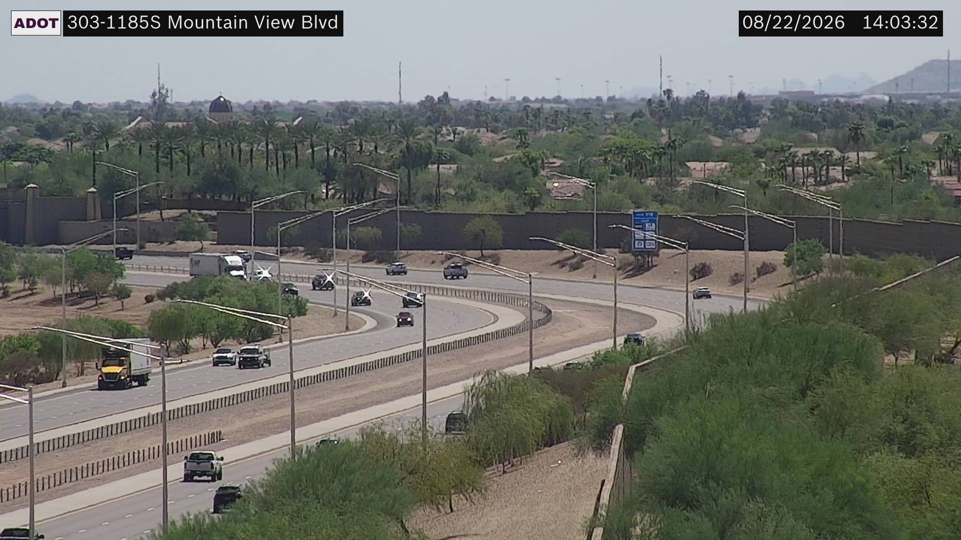 Traffic Cam Surprise › South: SR-303 SB 118.50 @Mountain View Blvd