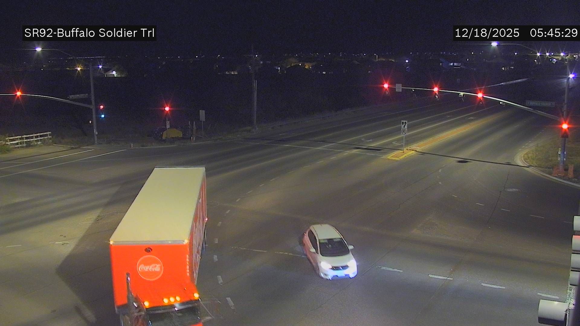 Traffic Cam Sierra Vista › North: SR-92 NA 324.00 @Buffalo Soldier Trail