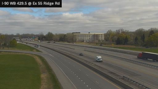 Traffic Cam Ebenezer › West: I-90 at Interchange 55 (Lackawanna Barrier and Ridge Road)