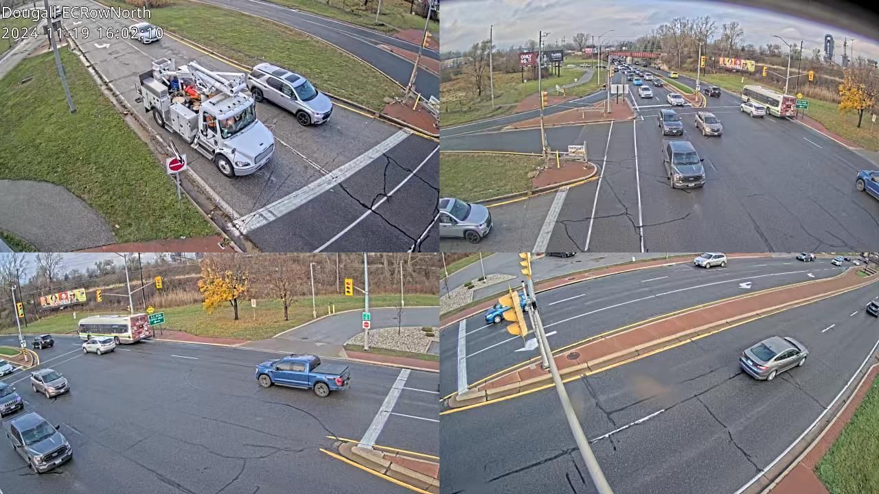 Traffic Cam Windsor: Dougall Ave & E.C. Row
