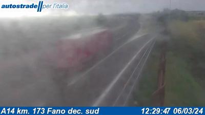 Preview delle webcam di Fano: A14 km. 173 - dec. sud