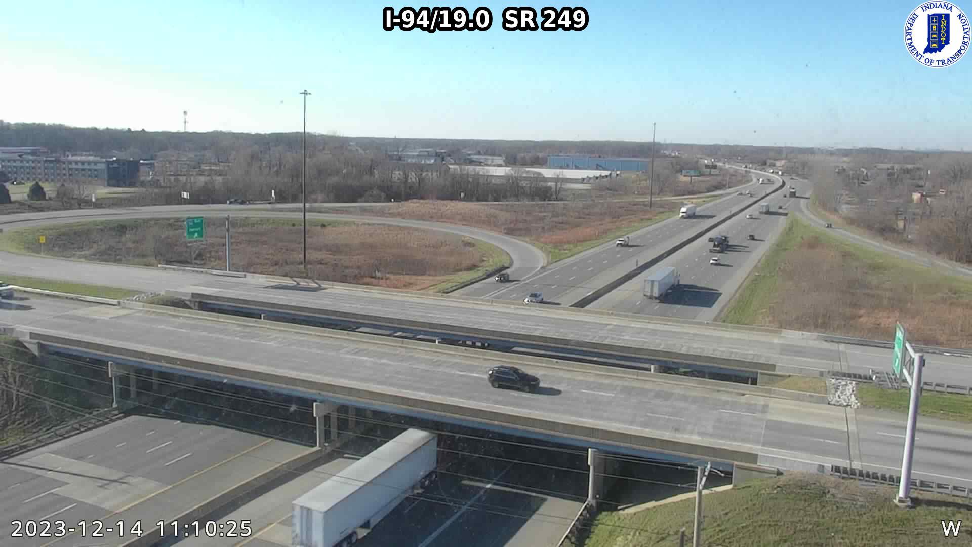 Traffic Cam Portage: I-94: I-94/19.0 SR 249 : I-94/19.0 SR 249