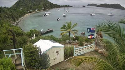 Vue webcam de jour à partir de Manchioneel Bay: Cooper Island, BVI