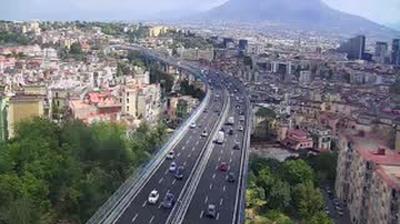 Daylight webcam view from Capodichino: A56 Tangenziale Napoli/Naples Bypass km. 17,7 TC 19 Volto Santo
