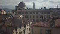 Last daylight view from Florence › South East: Hotel Bijou − Giotto's Bell Tower − Palazzo Vecchio − Cappelle Medi