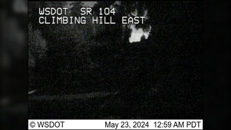 Traffic Cam Port Ludlow › West: SR 104 at MP 13.1: Climbing Hill Looking West
