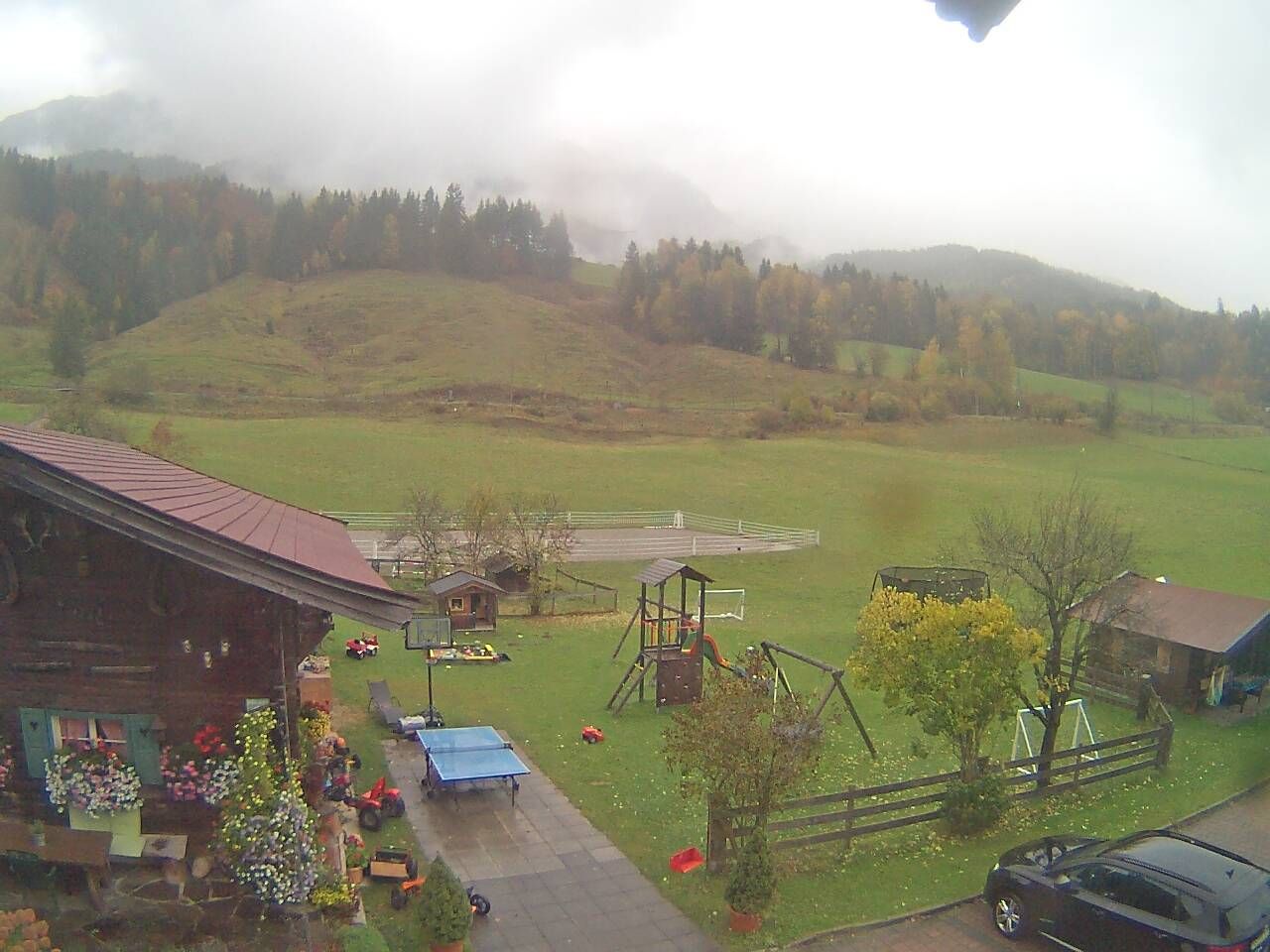 Traffic Cam Leogang › North: Albachhof - Leogang Bahnhof - Leogang Mountains