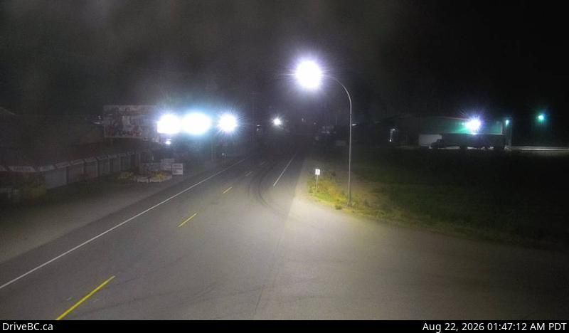 Traffic Cam Keremeos › West: Hwy 3 at - Bypass Rd, looking west