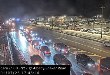 Traffic Cam Colonie › East: NY 7 at Albany-Shaker Road