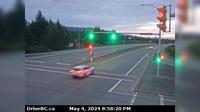 Area H > North: Hwy 19 at Horne Lake Rd, looking north - Actual