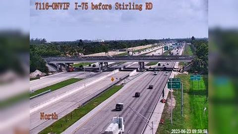 Traffic Cam Davie: I-75 NB before Stirling Rd