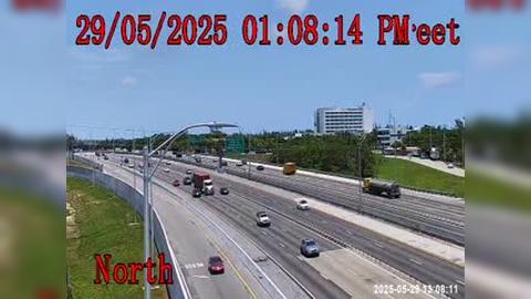 Traffic Cam Pompano Beach: I-95 SB after NW 36th Street