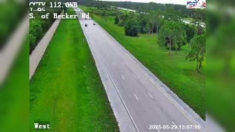 Traffic Cam Port St. Lucie: I-95 MP 112.0 Northbound