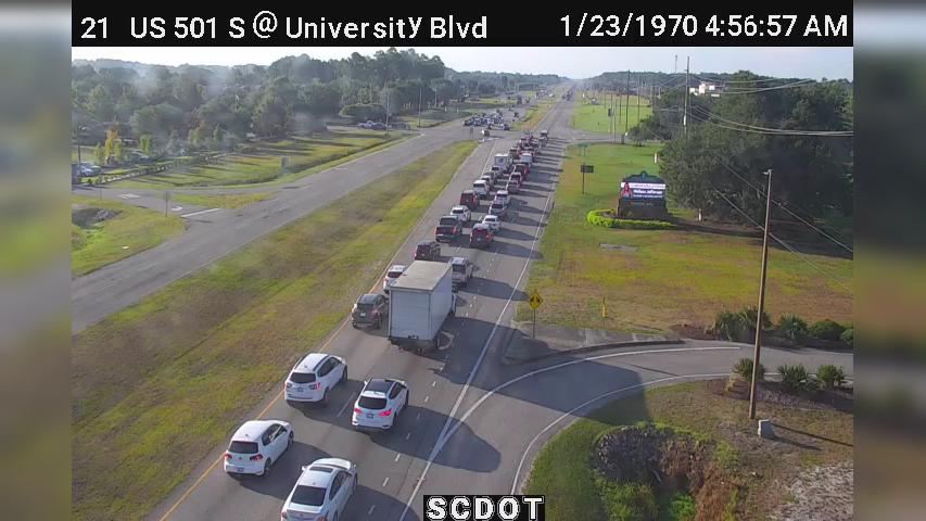 Traffic Cam Conway: US 501 S @ University Blvd (Coastal Carolina)