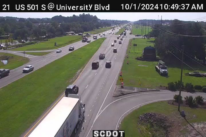 Traffic Cam Conway: US 501 S @ University Blvd (Coastal Carolina)