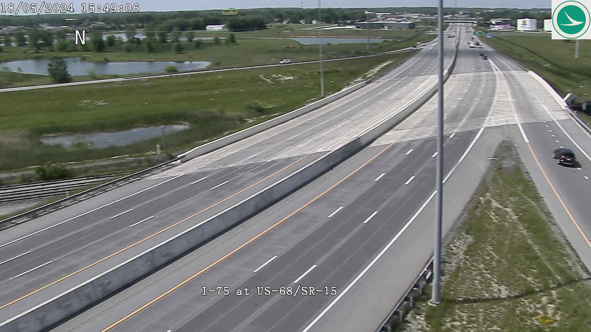 Traffic Cam Findlay: I-75 at US-68 - SR-15