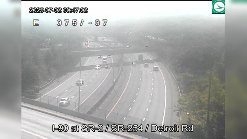 Traffic Cam Rocky River: I-90 at SR-2 - SR-254 - Detroit Rd