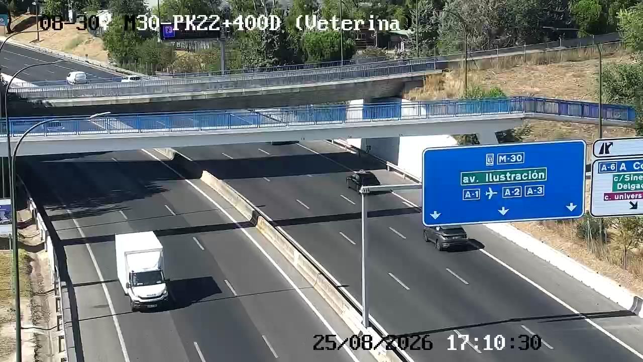 Traffic Cam Madrid: M30 - PK22+400 D (VETERINARIA)