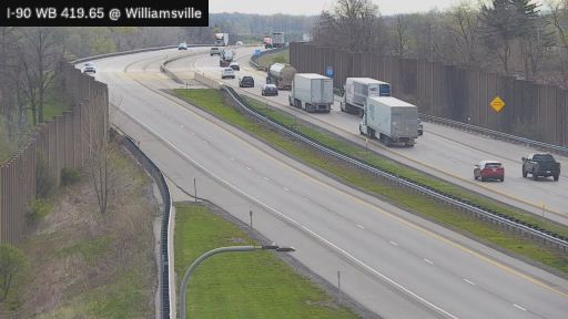 Traffic Cam Williamsville › West: I-90 at Interchange - Toll Barrier