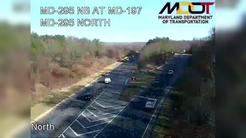 Traffic Cam Montpelier Hills: MD 295 NB AT MD 197 (316053)