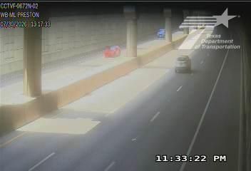 Traffic Cam Dallas › East: LBJ Express I-635 @ Preston WB Express Lanes