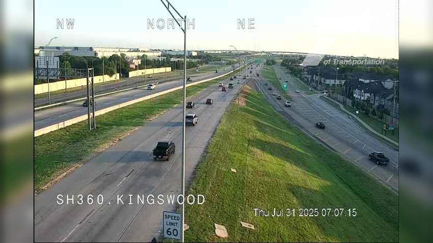 Traffic Cam Grand Prairie › North: SH 360 @ Kingswood