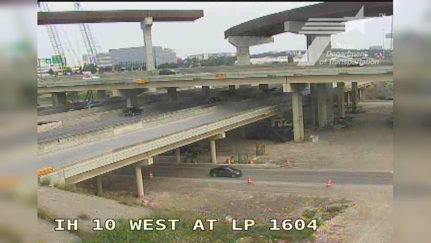 Traffic Cam San Antonio › East: IH 10 West at LP 1604