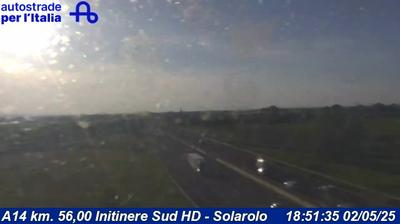 Preview delle webcam di Solarolo: A14 km. 56,00 Initinere Sud HD
