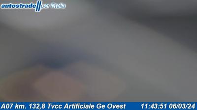 Preview delle webcam di Centro Ovest: A07 km. 132,8 Tvcc Artificiale Ge Ovest