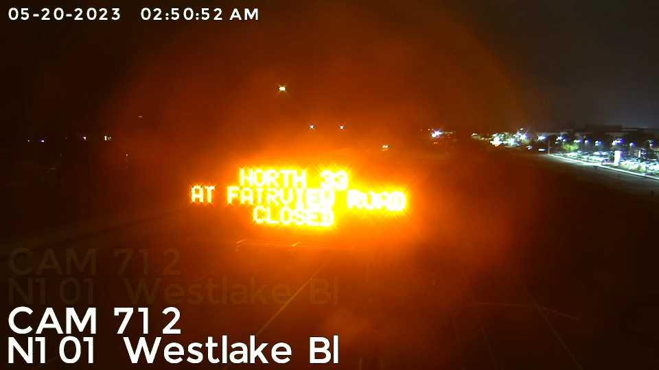 Traffic Cam Thousand Oaks › North: Camera 712 :: N101 - WEST LAKE BLVD: PM 0.8