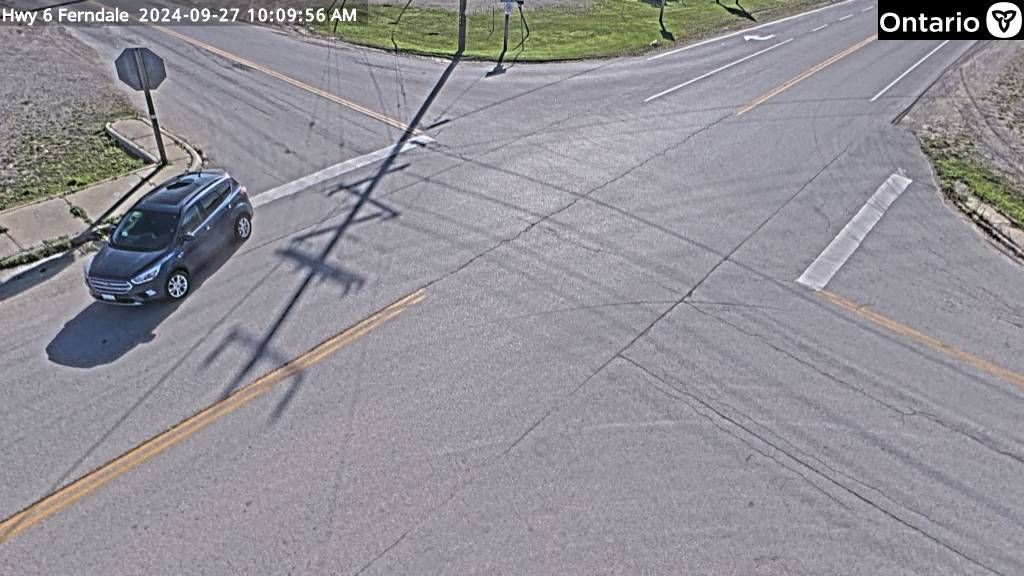 Traffic Cam Northern Bruce Peninsula: Highway 6 at Ferndale