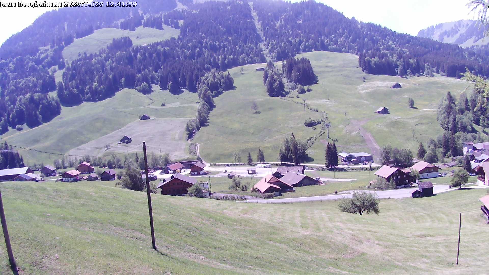 Jaun: Live Blick auf das Wander- und Skigebiet - mit dem Gastlosenexpress