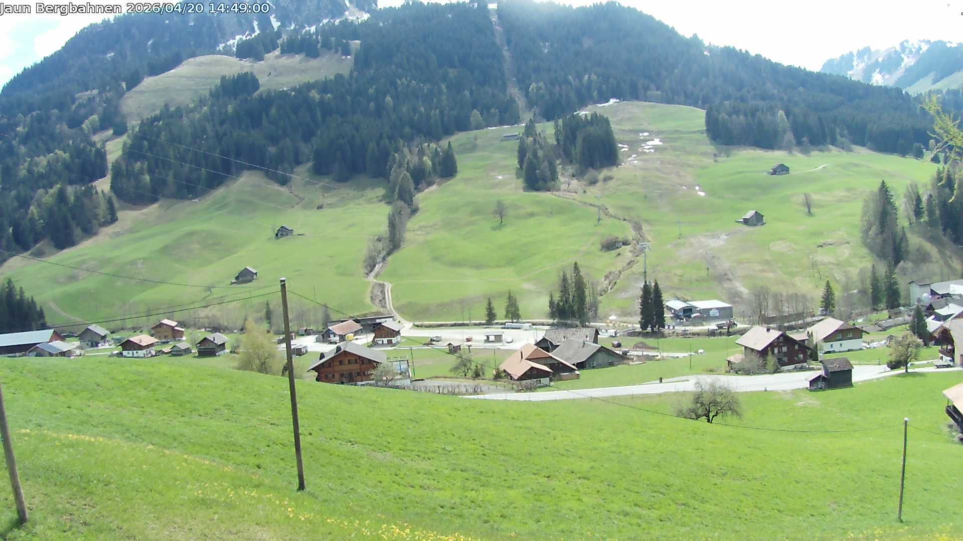 Jaun: Live Blick auf das Wander- und Skigebiet - mit dem Gastlosenexpress