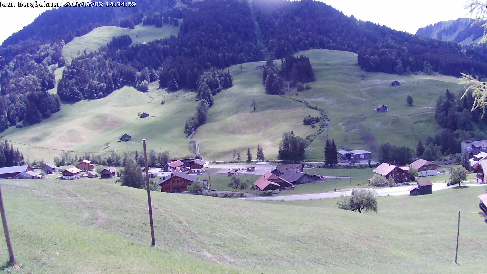 Jaun: Live Blick auf das Wander- und Skigebiet - mit dem Gastlosenexpress