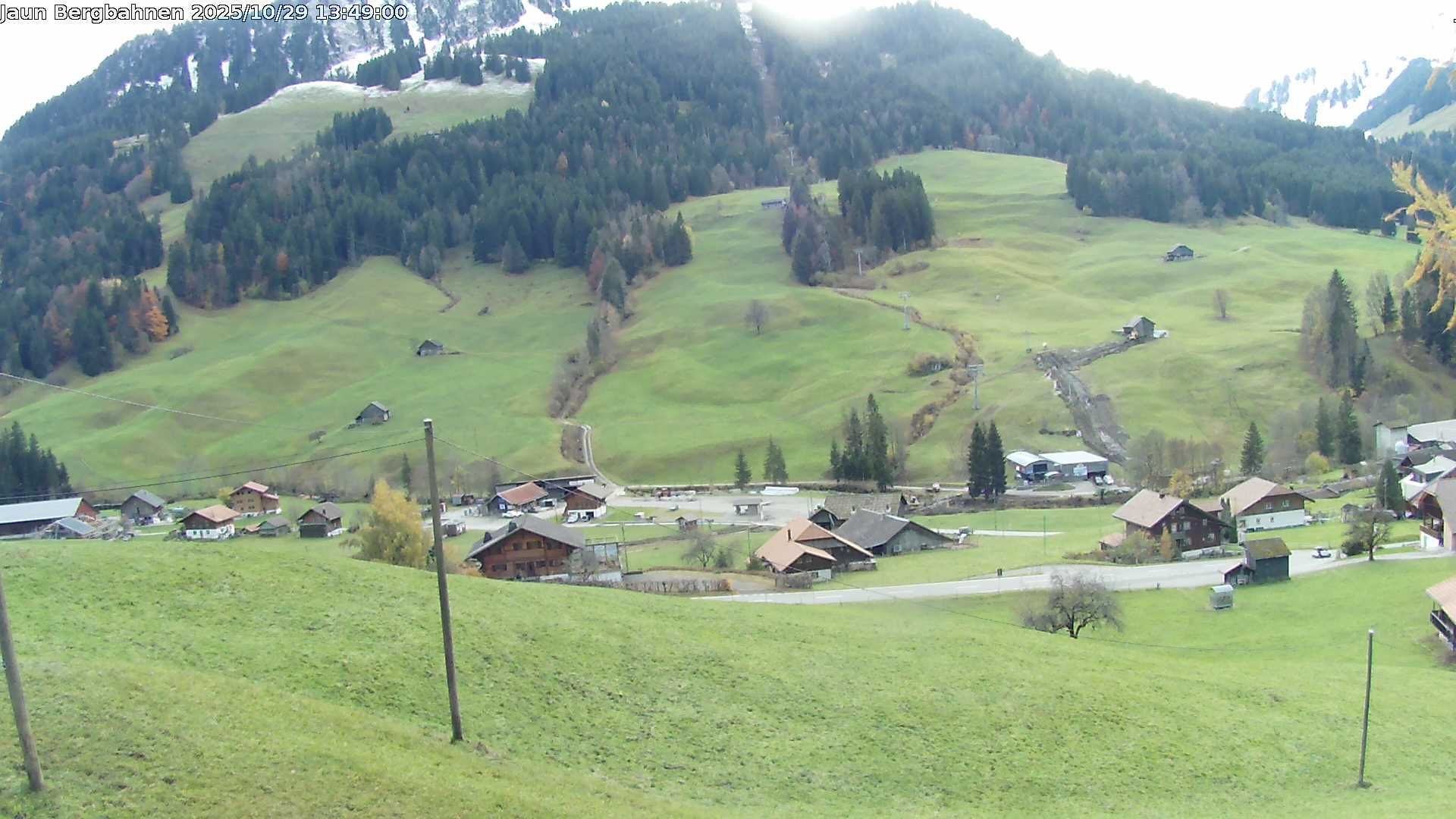 Jaun: Live Blick auf das Wander- und Skigebiet - mit dem Gastlosenexpress